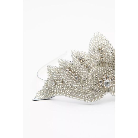 Free People Fan The Flames Tiara Embellished Headband Silver main image 4